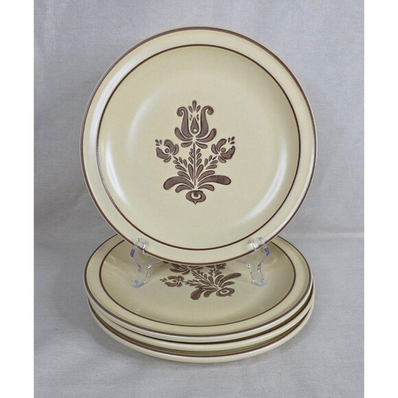 Vintage Pfaltzgraff Village Dinner Plates – Set of 4 (Early 1980s Mark) - Picture 1 of 8